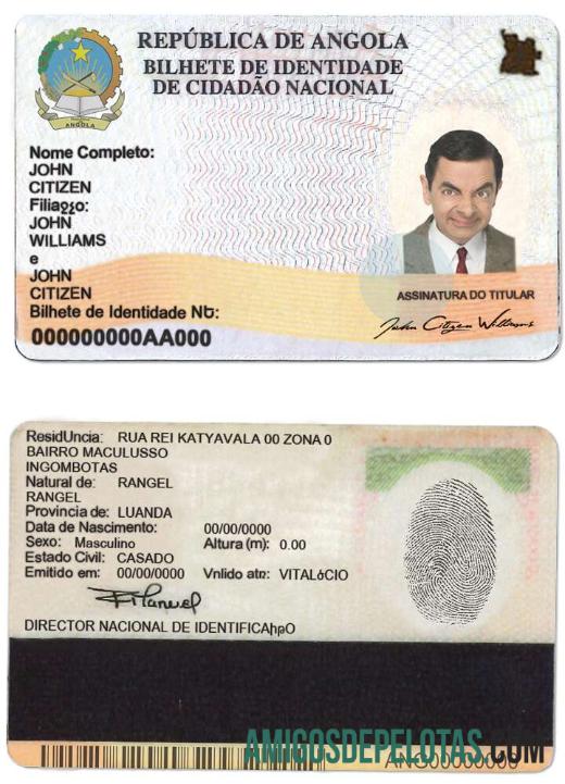 Modelo de identificação de Angola